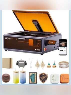 Creality Falcon A1 Pro 20W Laser Engraver, Full Enclosed 180W Output